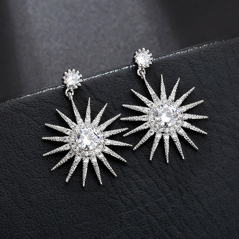 "Dazzling Star" - Dangle Earrings
