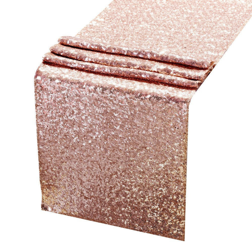 Wedding Banquet High-density Embroidered Sequin Table Runner