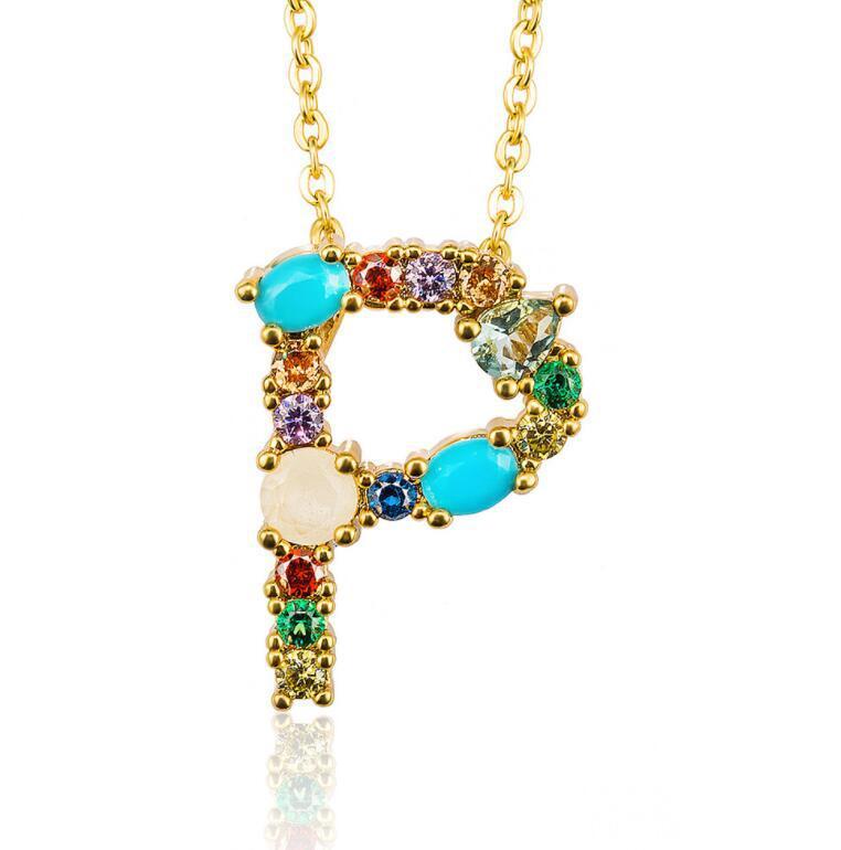 Bedazzled Letter Necklace