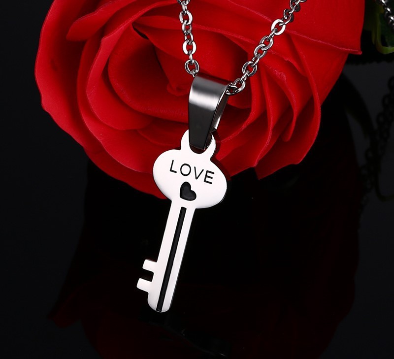 "Locked in Love" -  Lock and Key Necklace for Couples