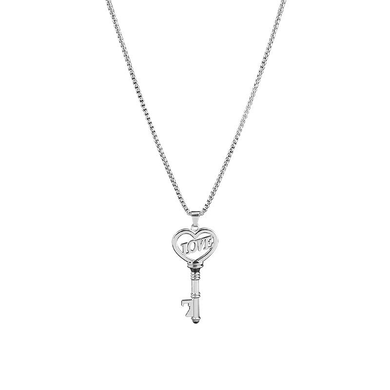 "Sweetheart Key" - Stainless Steel Necklace