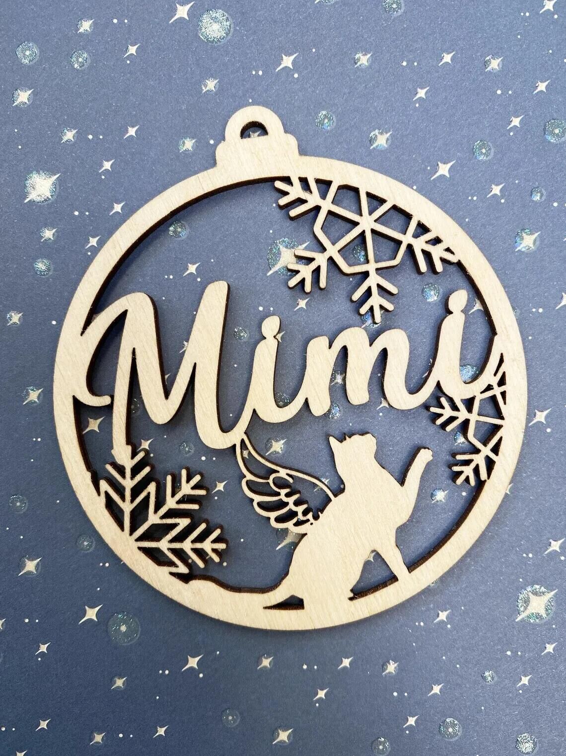 Personalized Wooden Christmas Ornament