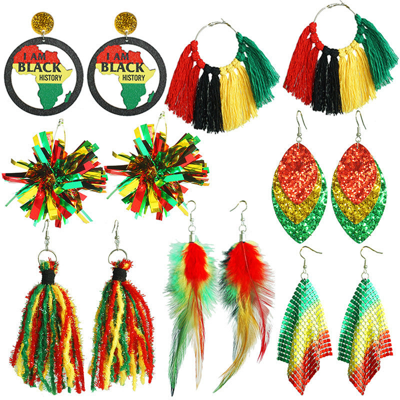 Multicolor Cultural Earrings