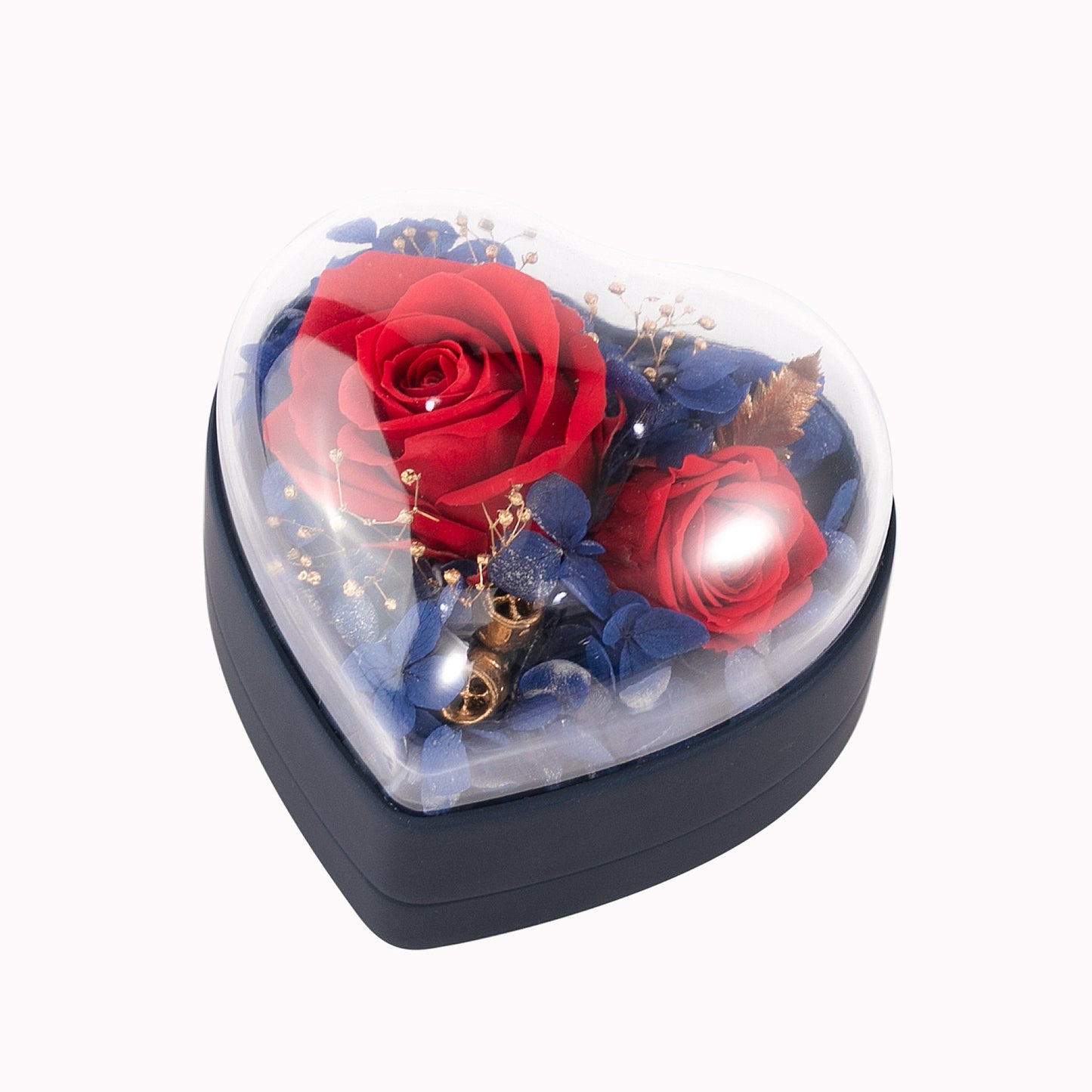 "Flowers from the Heart" - Preserved  Flower Jewelry Box