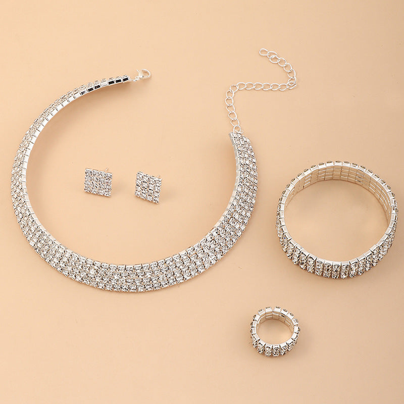 "Miss. Monroe" - Rhinestone Jewelry Set