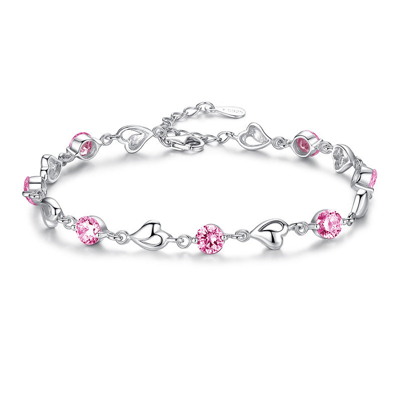 "Lovers' Heart" - Diamond Bracelet