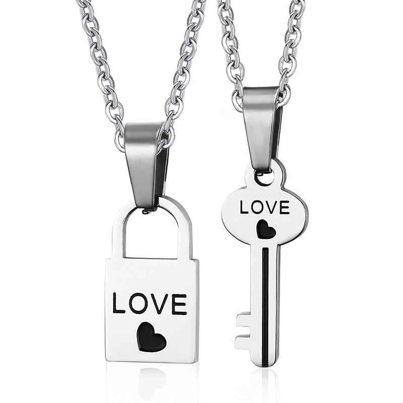 "Locked in Love" -  Lock and Key Necklace for Couples
