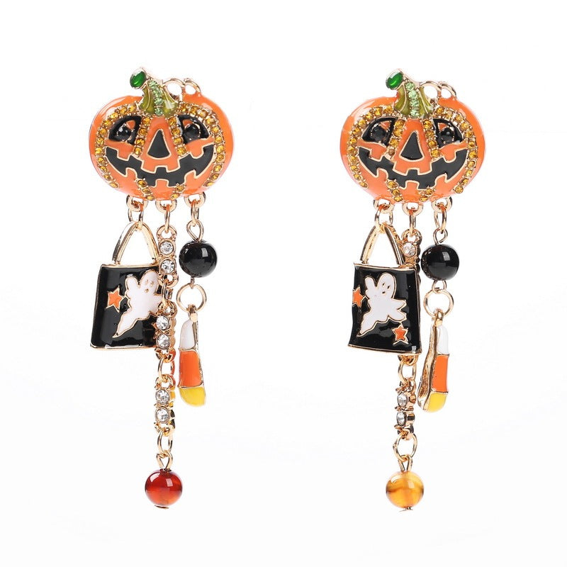 Pumpkin Dangle Earrings