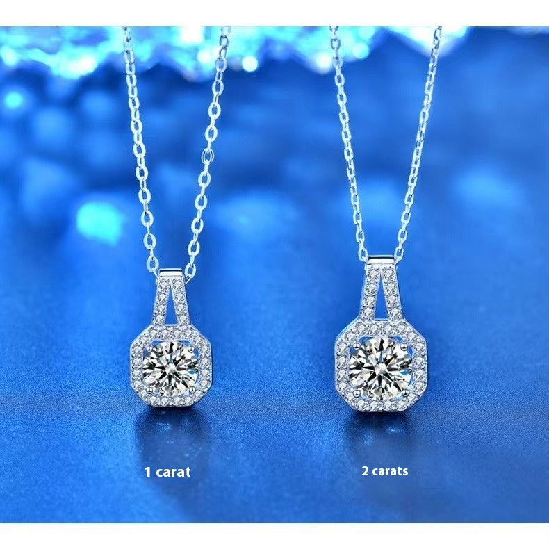 "Precious Diamond" - Moissanite S925 Sterling Silver Necklace