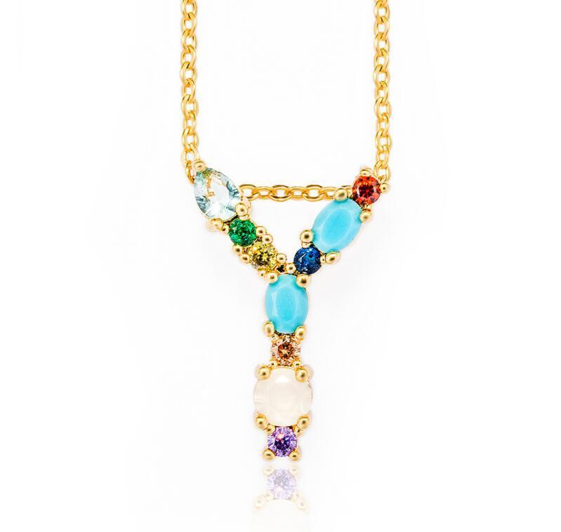 Bedazzled Letter Necklace