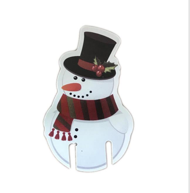DIY Christmas Hat Wine and Champagne Glass Topper Decoration