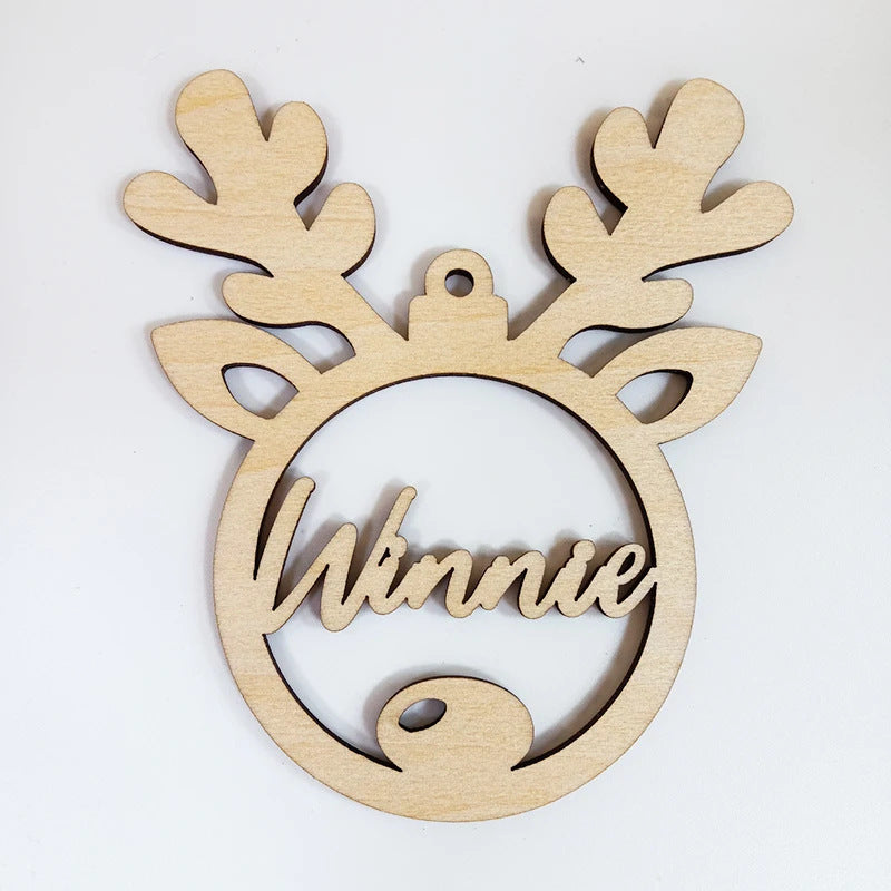 Personalized Wooden Christmas Ornament
