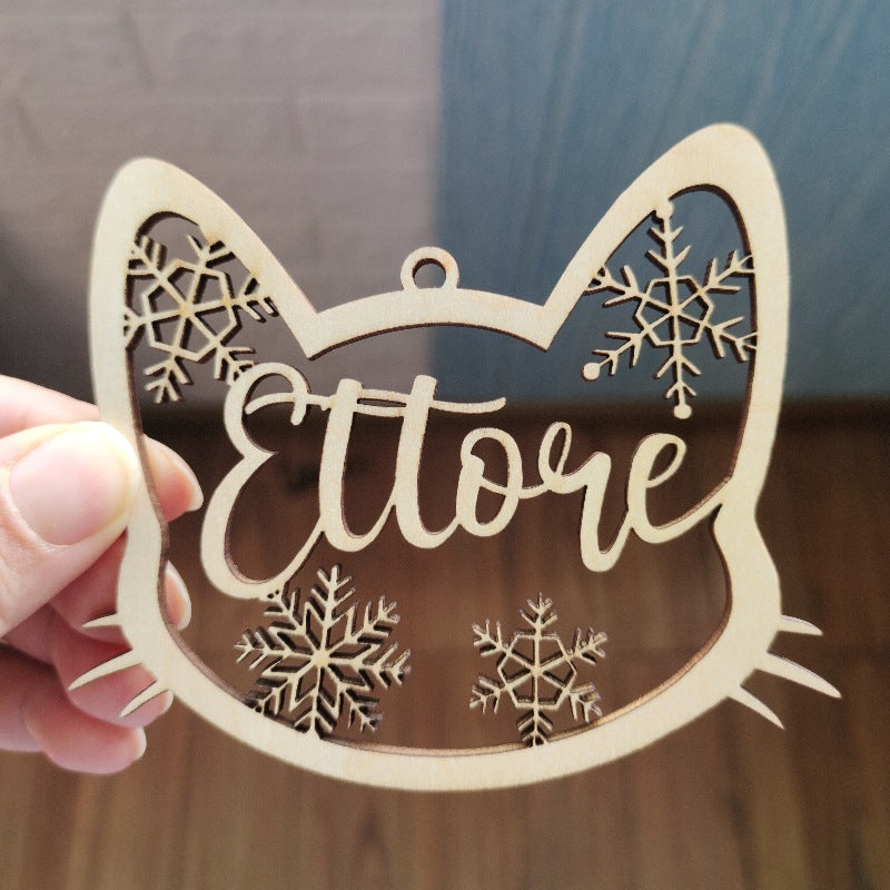 Personalized Wooden Christmas Ornament