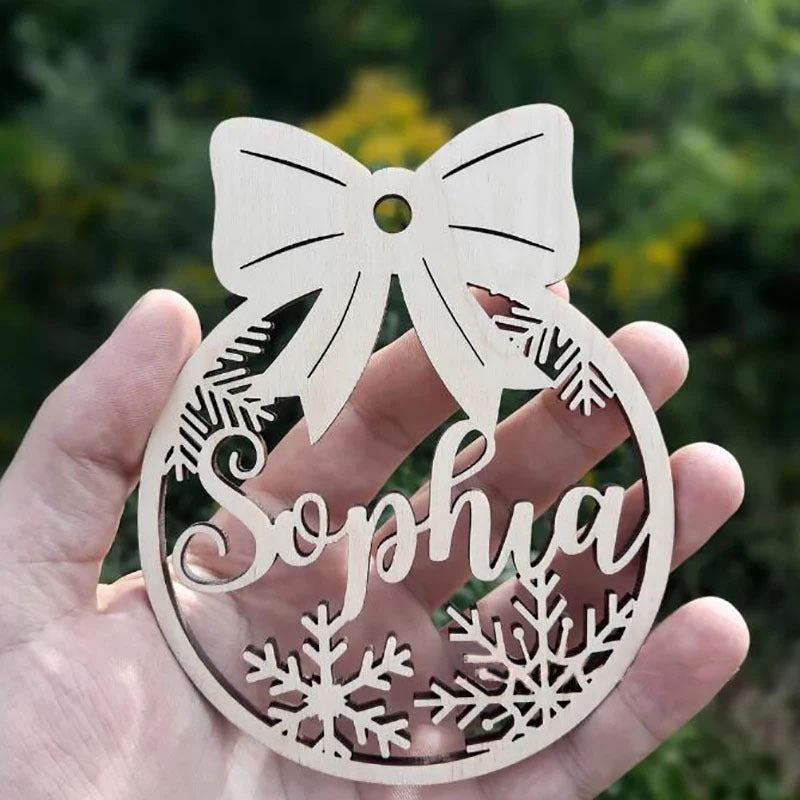 Personalized Wooden Christmas Ornament