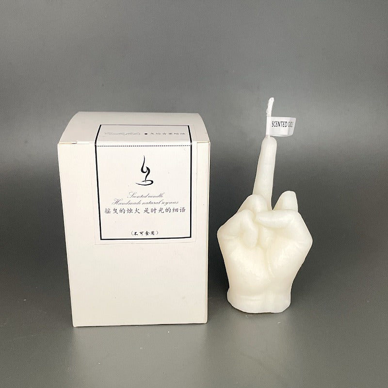 Middle Finger Shaped Fragrant Candles