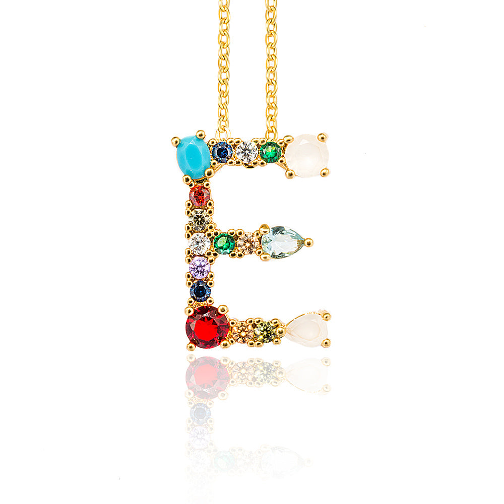 Bedazzled Letter Necklace