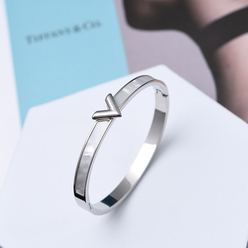 V-shaped Titanium Steel Bracelet