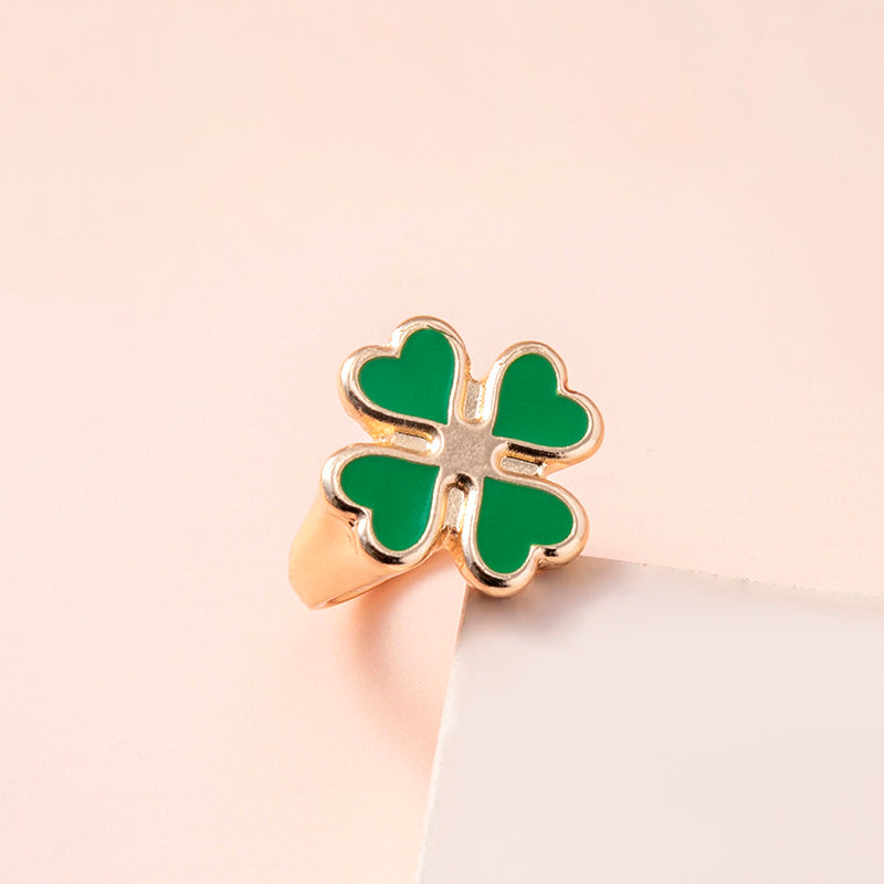 "Forever Lucky" - Four-leaf Clover Rings for Women and Men
