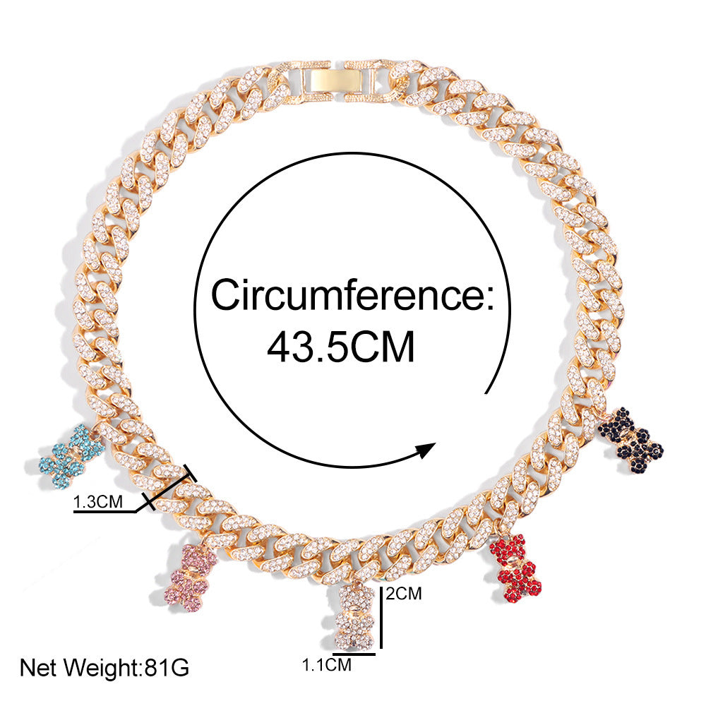 "Gummy Bear Queen" -  Zircon Statement Necklace