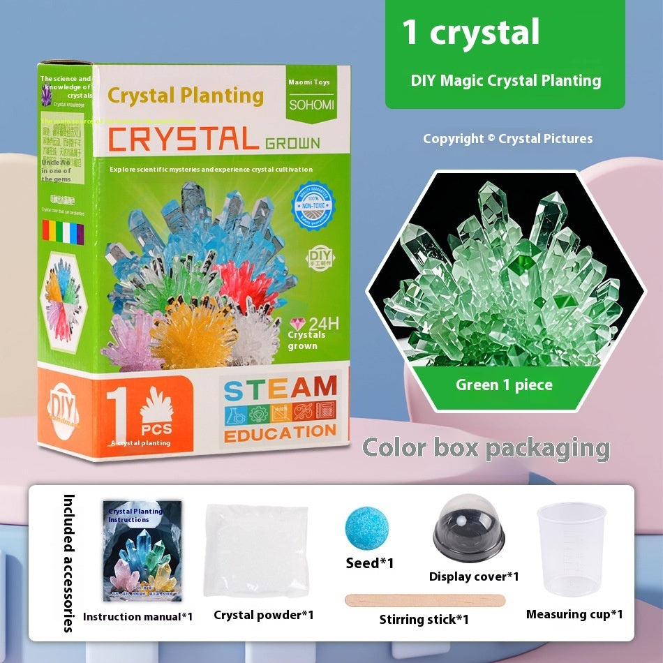 Growing Crystal Scientific Experiment