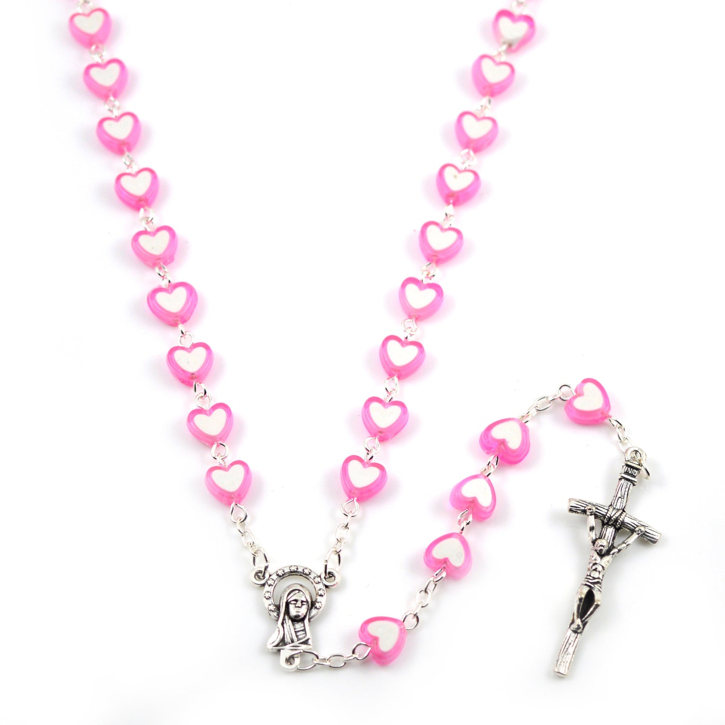 "Jesus Love" - Rosary  Necklace