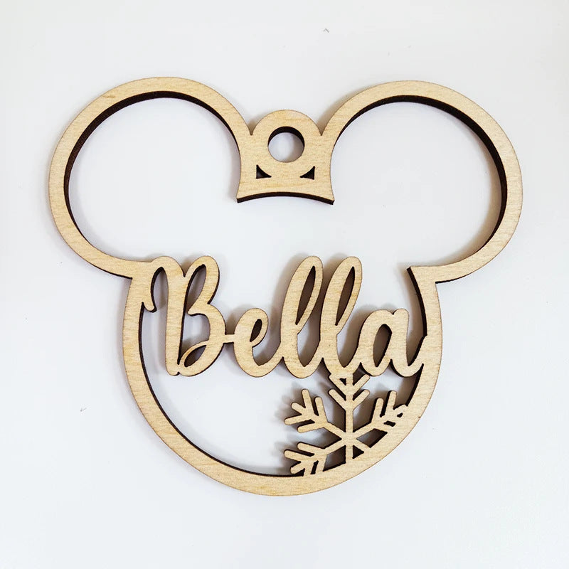 Personalized Wooden Christmas Ornament