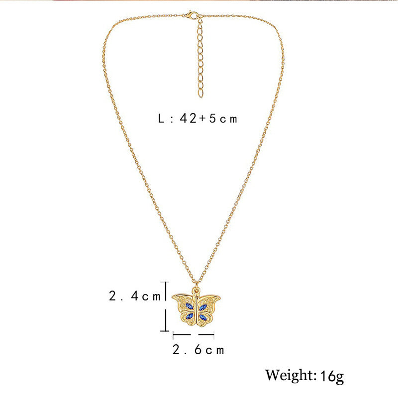 "I Love You" - Butterfly Locket Necklace