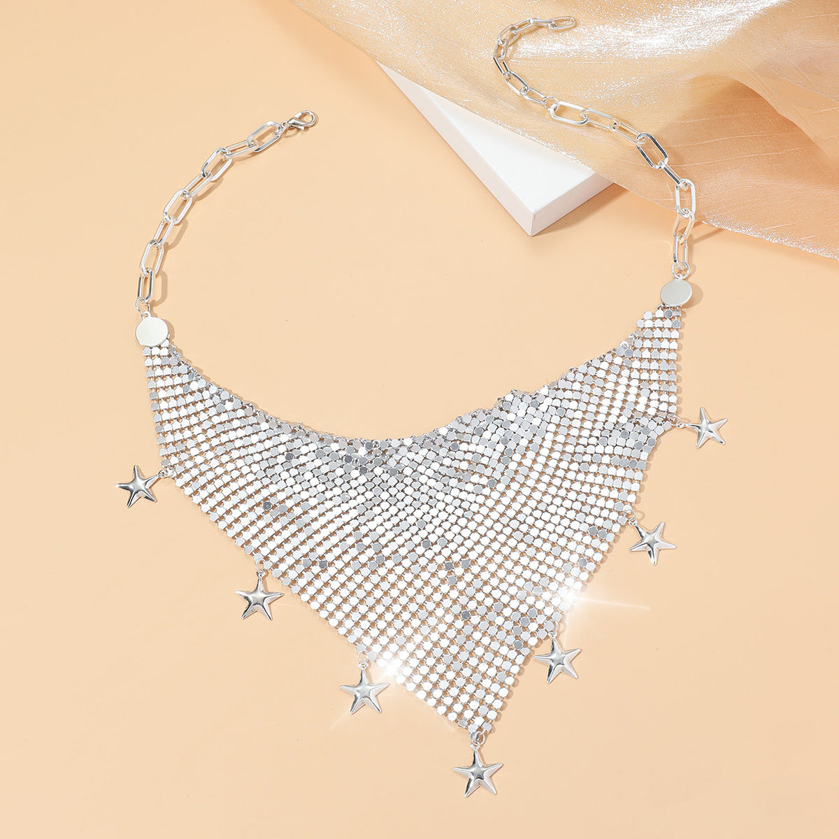 "Five-pointed Star" - Retro Binder Necklace