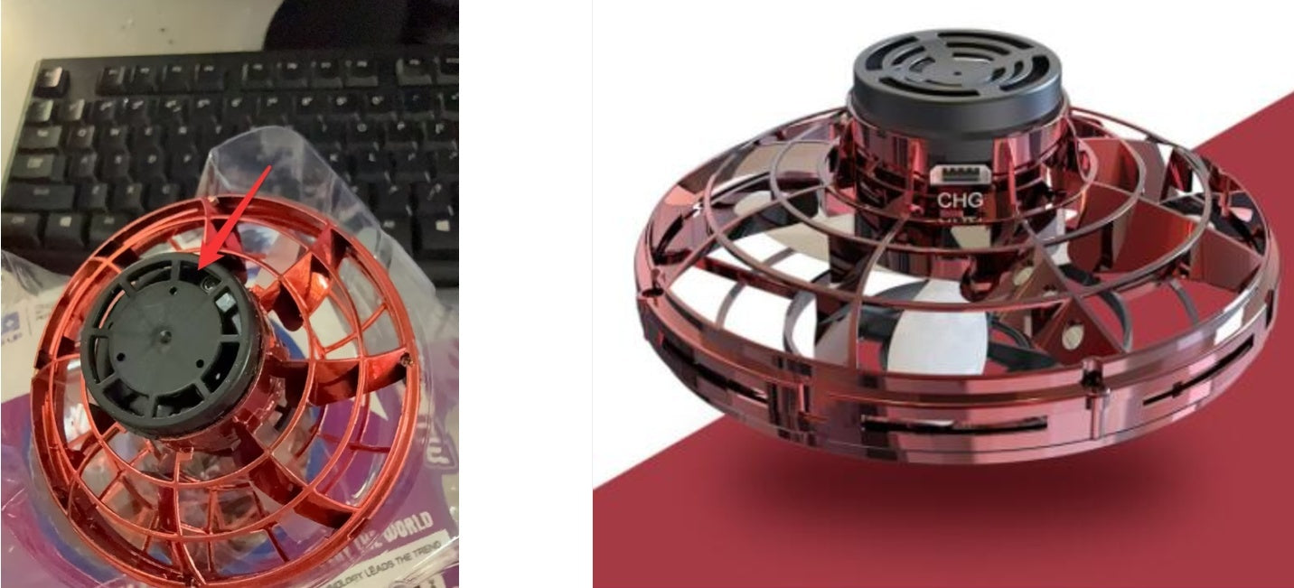 Flying Rotating Gyro Aircraft Induction Drone