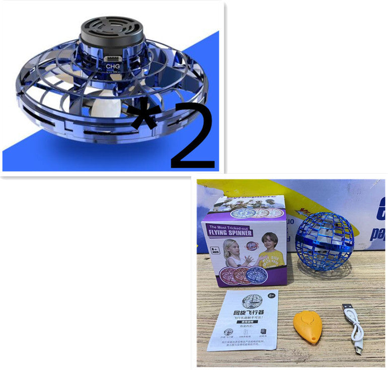 Flying Rotating Gyro Aircraft Induction Drone