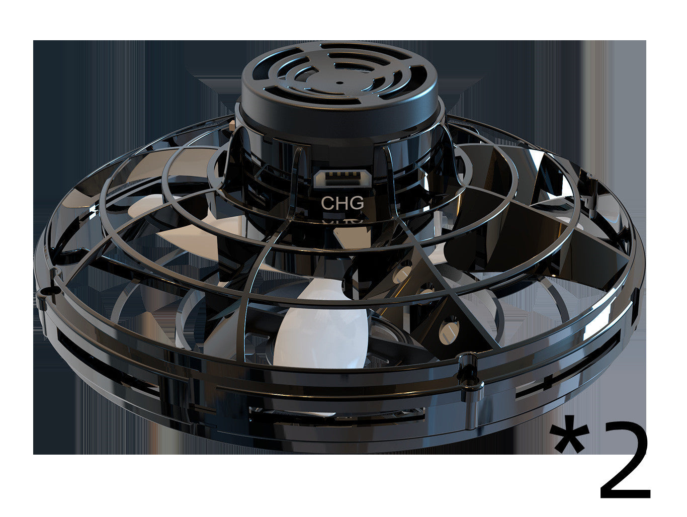 Flying Rotating Gyro Aircraft Induction Drone