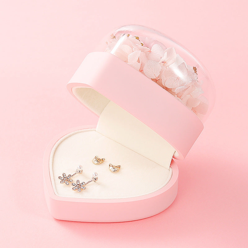 "Flowers from the Heart" - Preserved  Flower Jewelry Box