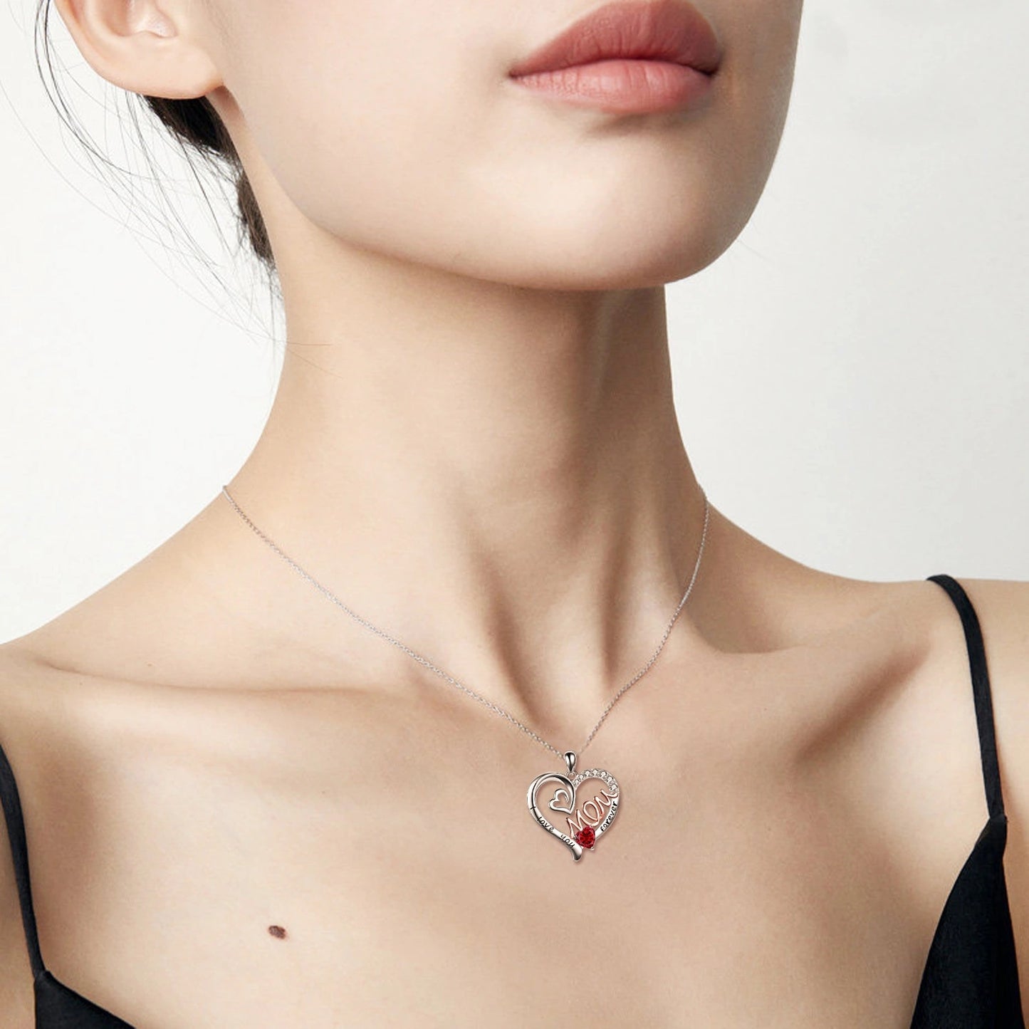 "I Love You Forever Mom" - Sterling Silver Necklace
