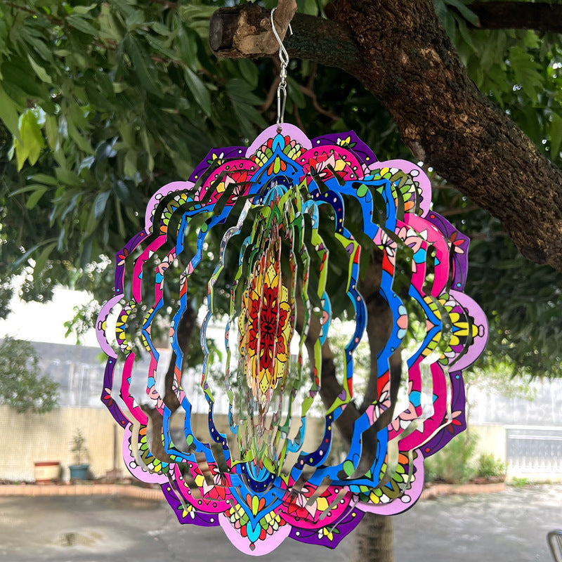 Handmade Multicolor Mandala Suncatcher for Garden