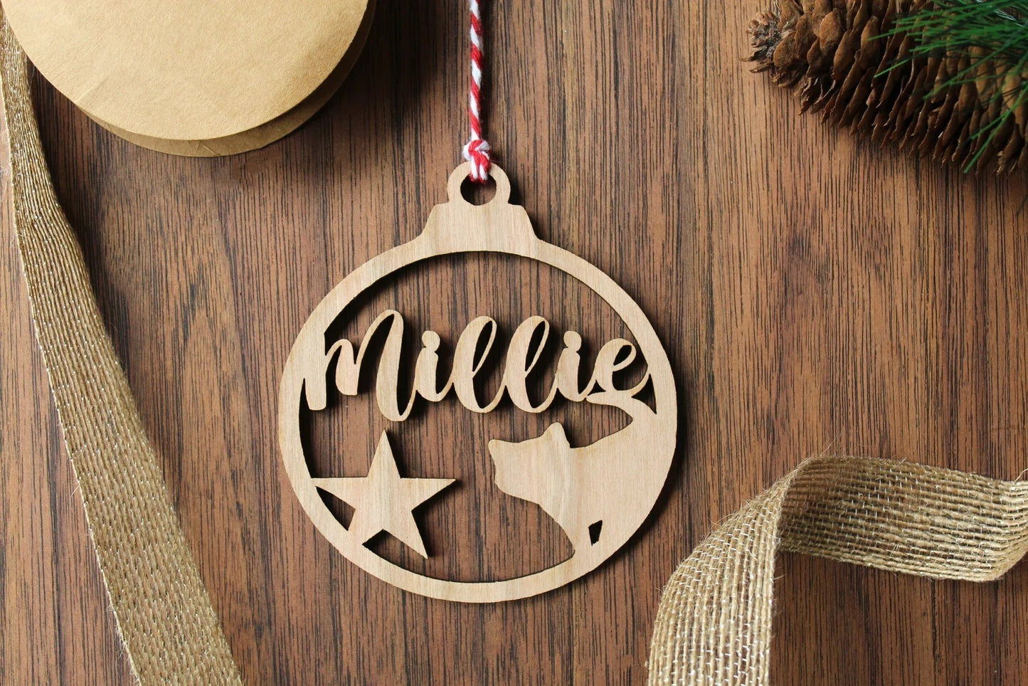 Personalized Wooden Christmas Ornament