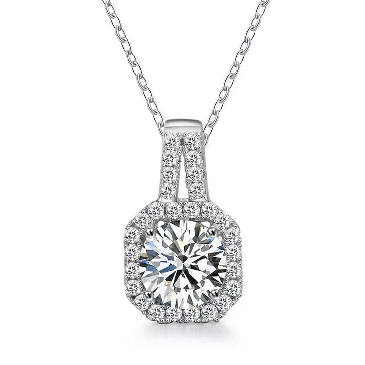 "Precious Diamond" - Moissanite S925 Sterling Silver Necklace