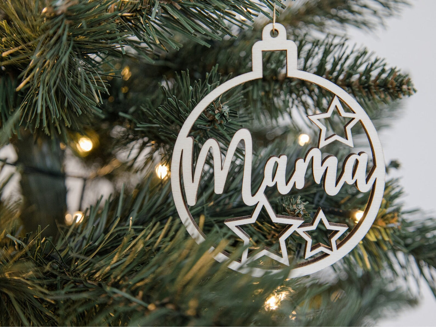 Personalized Wooden Christmas Ornament