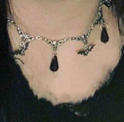 Gothic Bat Punk Necklace for Women and Men