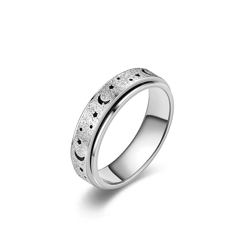 Decompression Anti-anxiety Titanium Steel Ring
