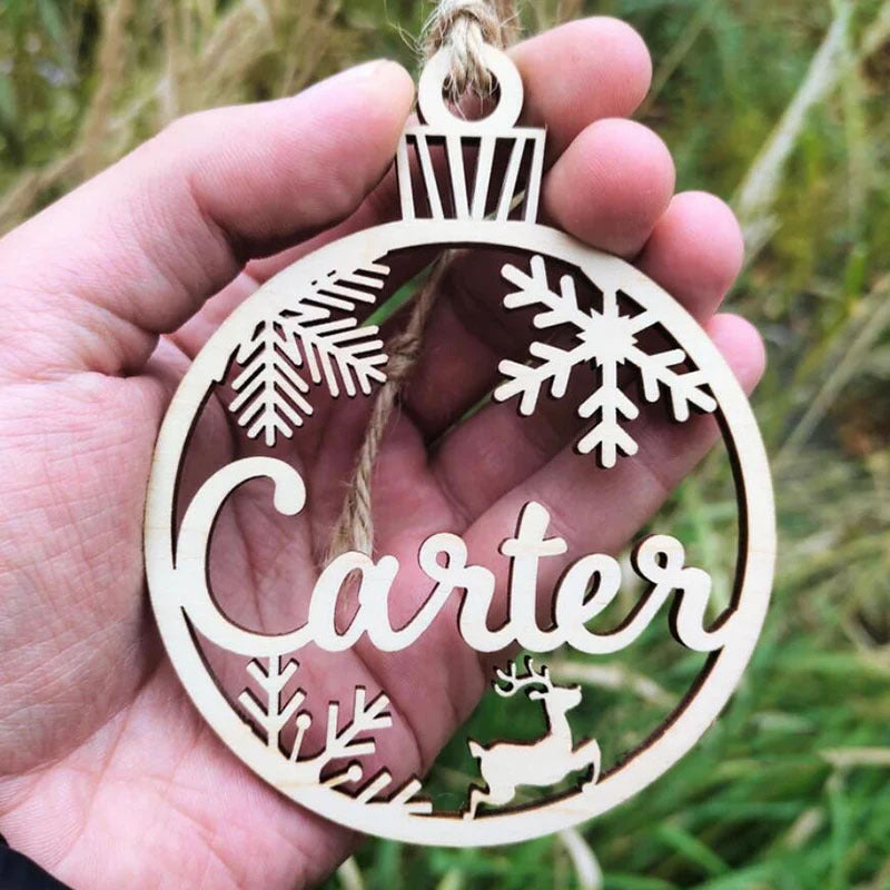 Personalized Wooden Christmas Ornament