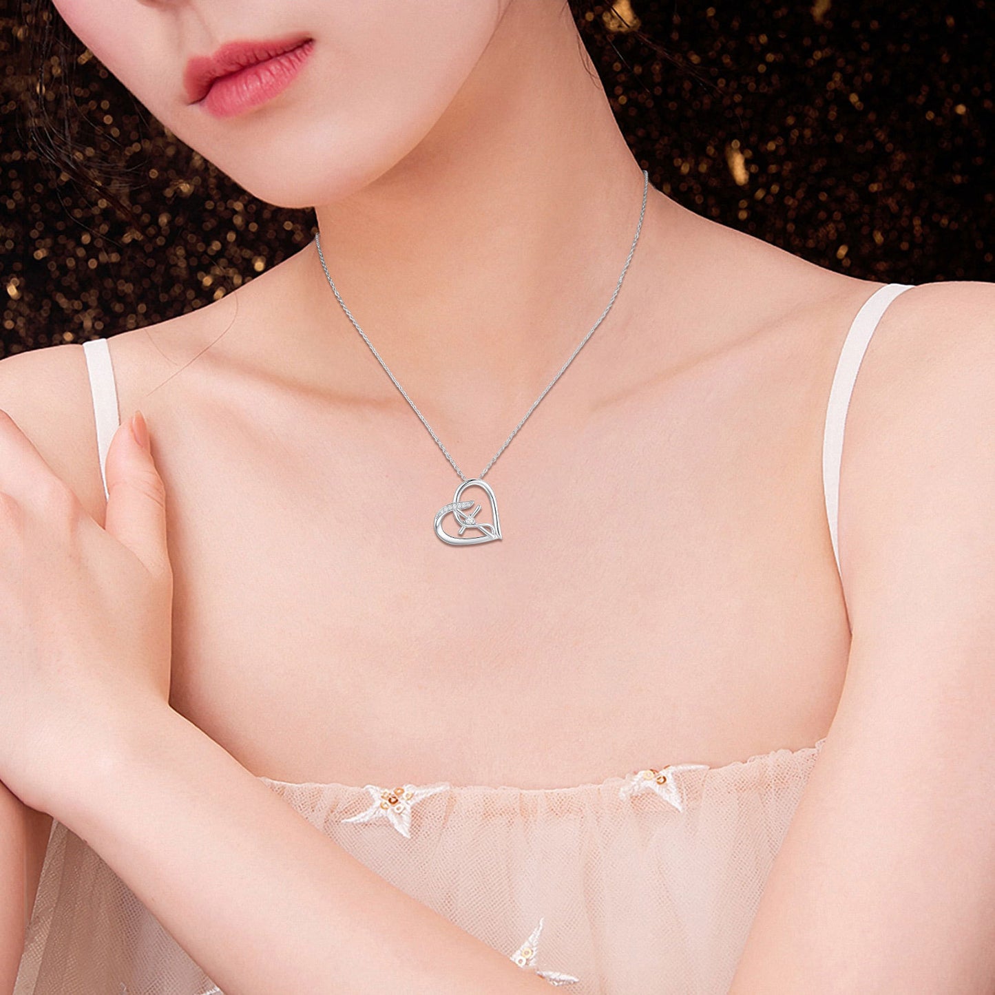 Sterling Silver Cross Infinity Hope Pendant Necklace