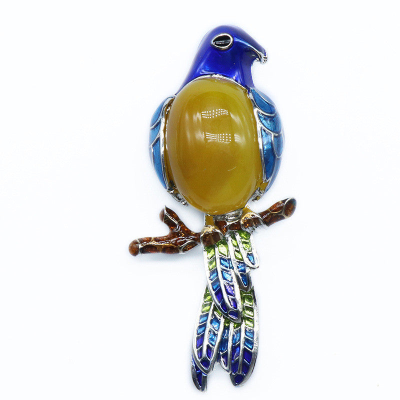 "Hello Birdie" - Brooch Pendant