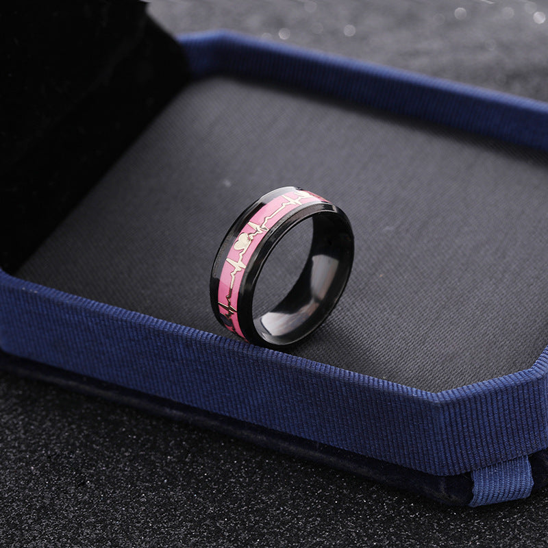 ECG Carbon Fiber Ring for Couples