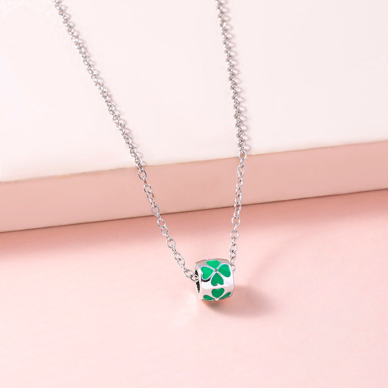"Lucky Life" - Four-leaf Clover Clavicle Chain Necklace