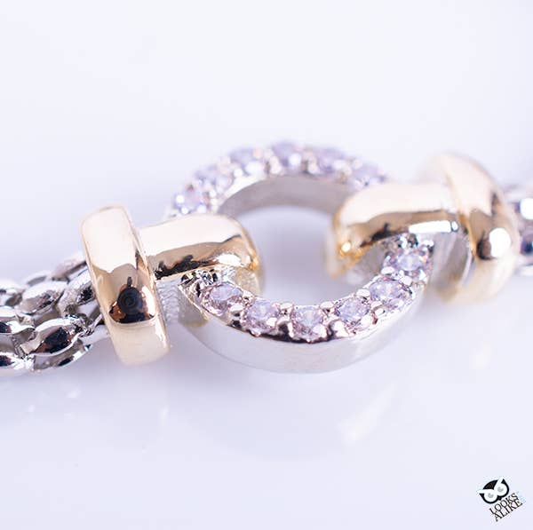 "Beaded Crystal" - Station Bracelet