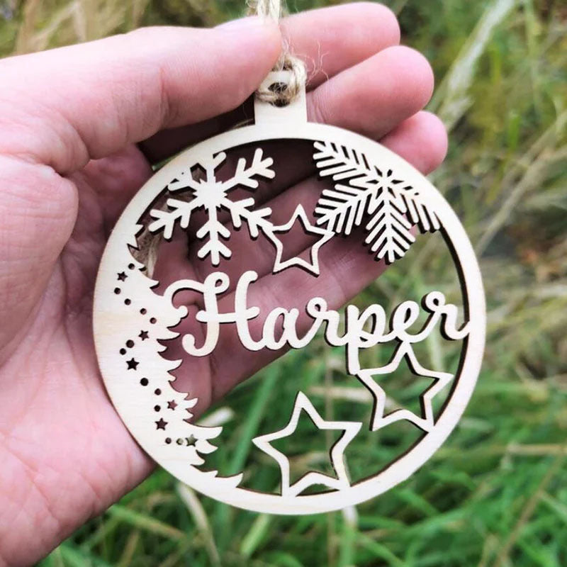 Personalized Wooden Christmas Ornament