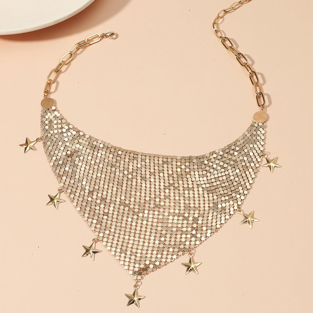 "Five-pointed Star" - Retro Binder Necklace