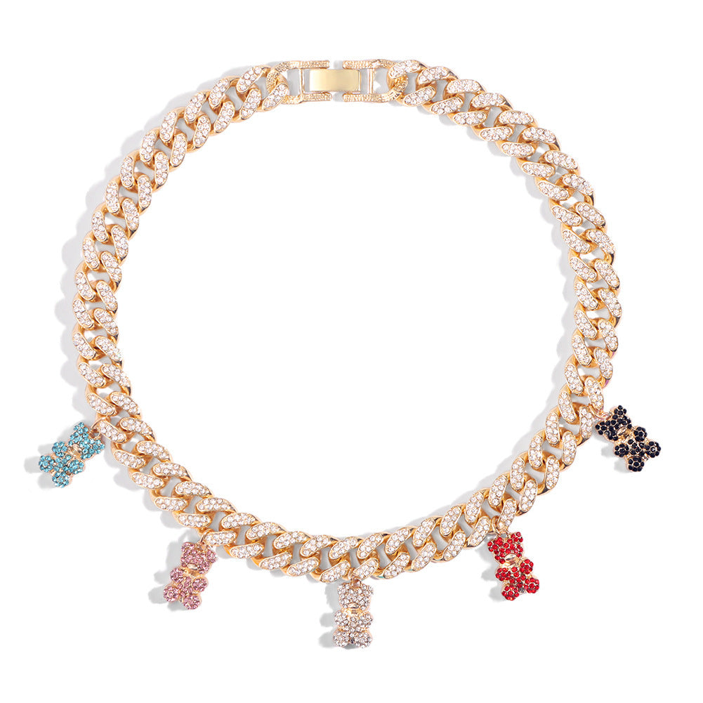 "Gummy Bear Queen" -  Zircon Statement Necklace