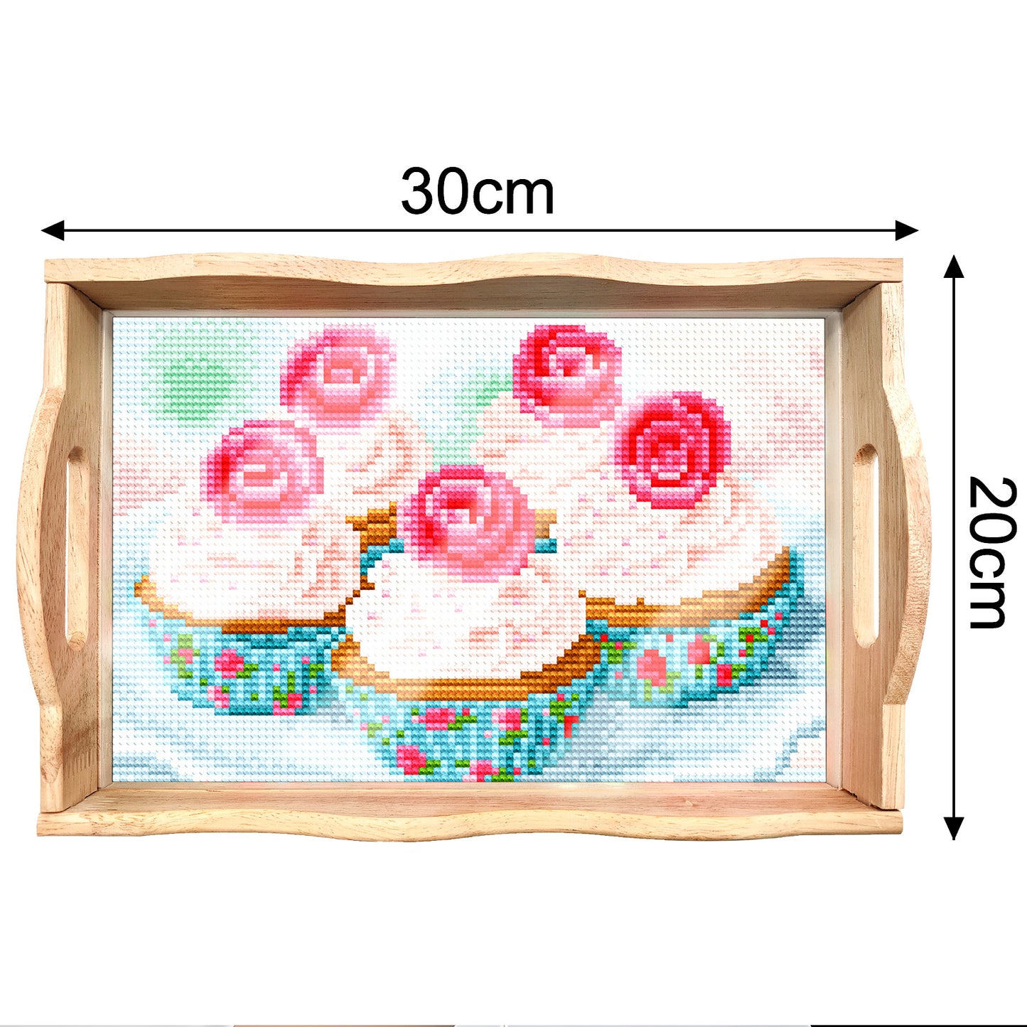 DIY Diamond Painting Serving Tray