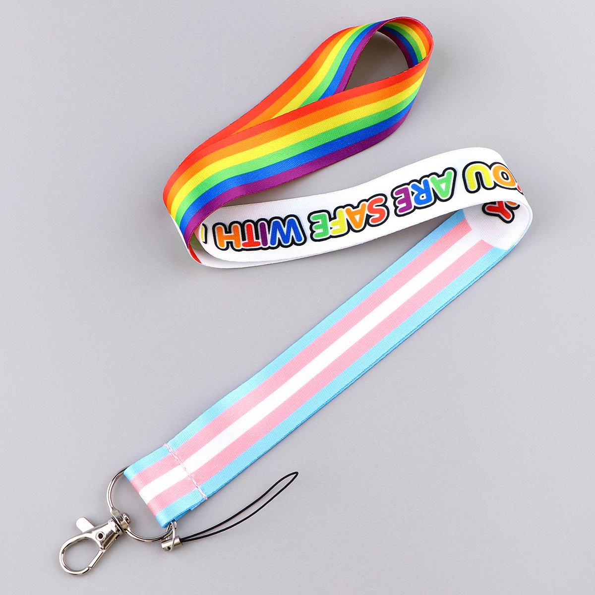 Happy Rainbow Lanyard
